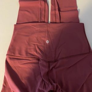 Lululemon dusty rose size 8 high waist leggings